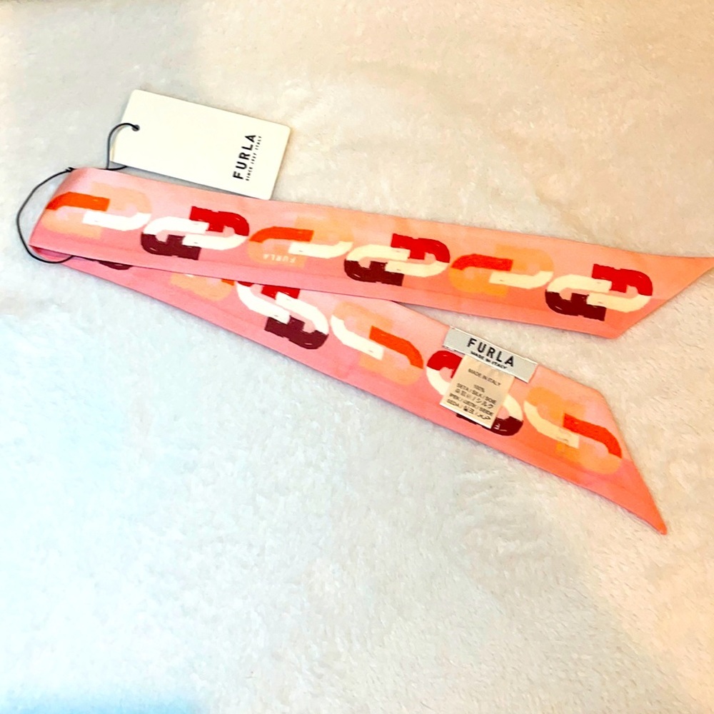 Furla Designer Silk Scarf NWT